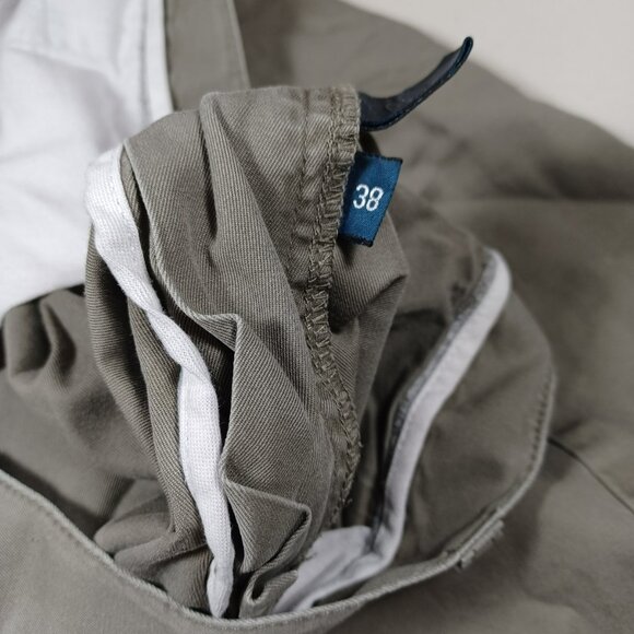 VTG Y2K POLO Ralph Lauren mens olive Tyler chino shorts 38 - Picture 3 of 5